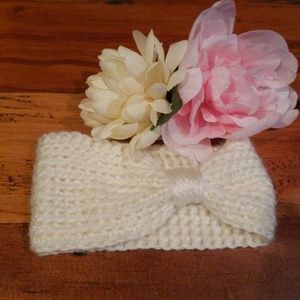 Handmade newborn headband/ear warmer